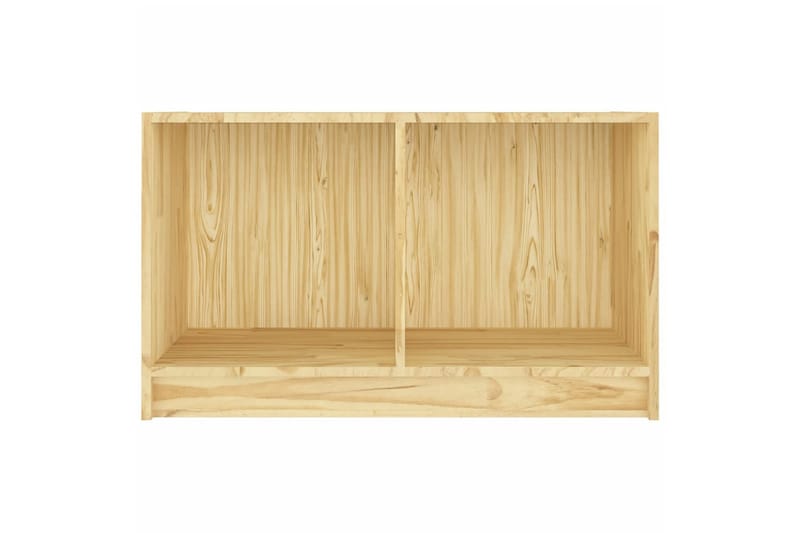 tv-bord 70x33x42 cm massivt fyrretræ - Brun - Møbler - TV borde & mediemøbler - TV-borde