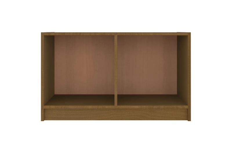 tv-bord 70x33x42 cm massivt fyrretræ gyldenbrun - Brun - Møbler - TV borde & mediemøbler - TV-borde