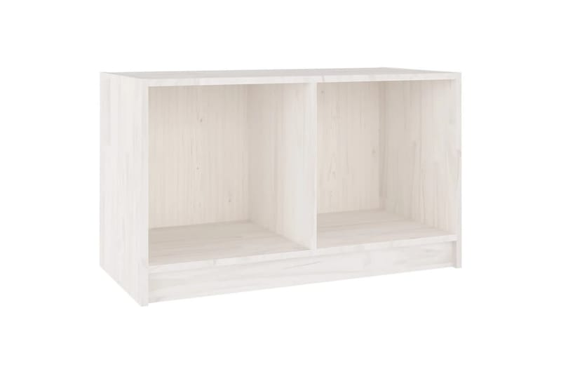 tv-bord 70x33x42 cm massivt fyrretræ hvid - Hvid - Møbler - TV borde & mediemøbler - TV-borde