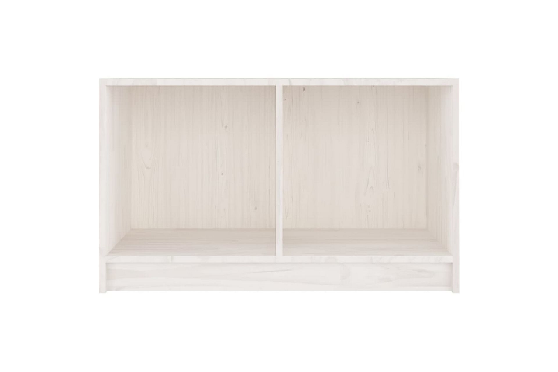 tv-bord 70x33x42 cm massivt fyrretræ hvid - Hvid - Møbler - TV borde & mediemøbler - TV-borde
