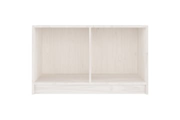 tv-bord 70x33x42 cm massivt fyrretræ hvid - Hvid - Møbler - TV borde & mediemøbler - TV-borde