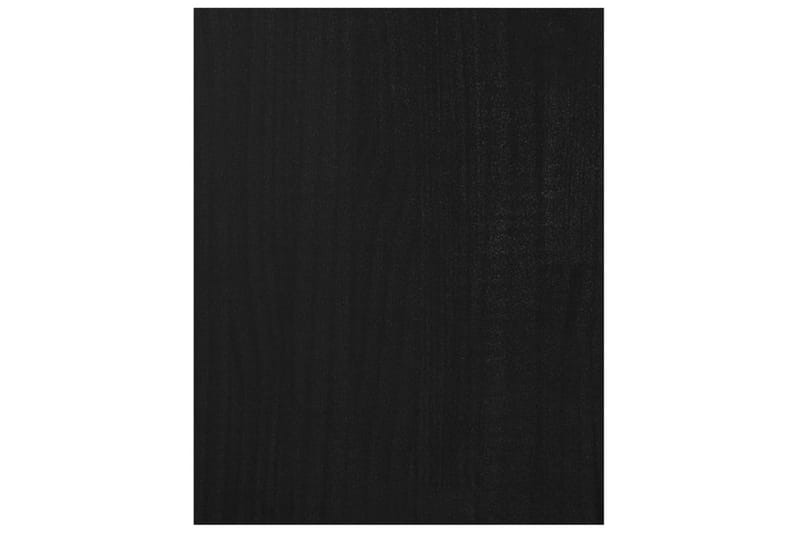 tv-bord 70x33x42 cm massivt fyrretræ sort - Sort - Møbler - TV borde & mediemøbler - TV-borde