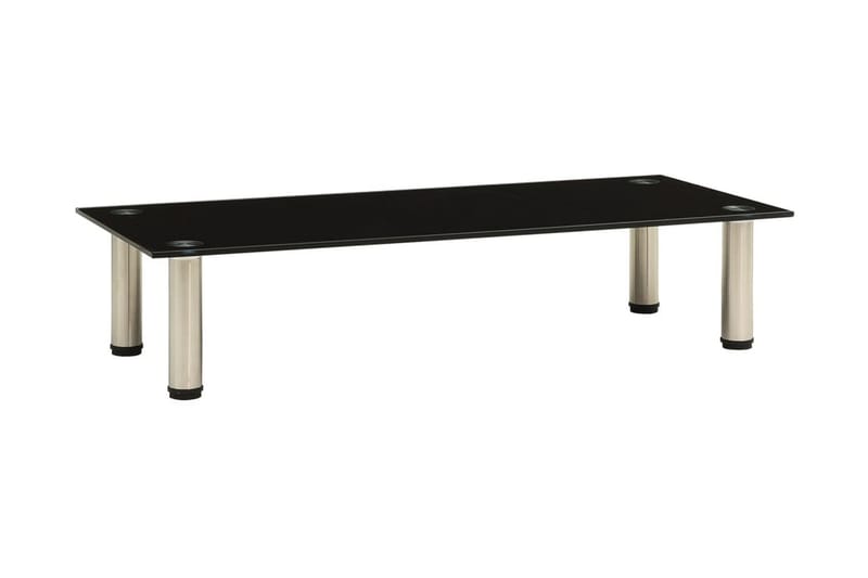 tv-bord 80x35x17 cm hærdet glas sort - Sort - Møbler - TV borde & mediemøbler - TV-borde