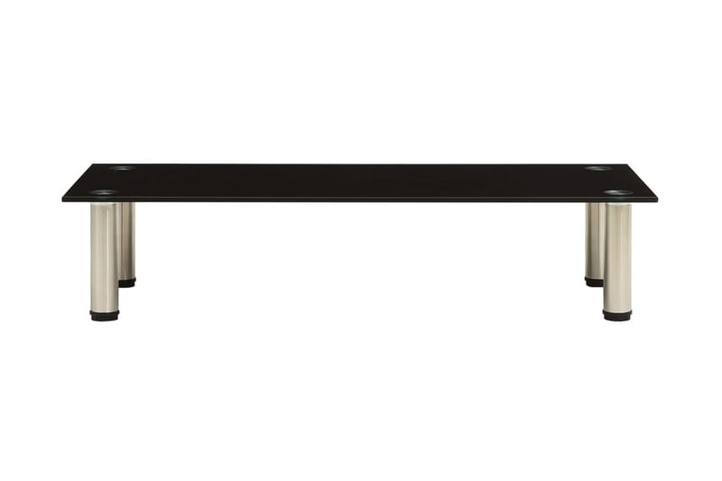 tv-bord 80x35x17 cm hærdet glas sort - Sort - Møbler - TV borde & mediemøbler - TV-borde