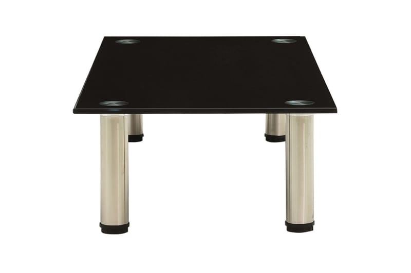 tv-bord 80x35x17 cm hærdet glas sort - Sort - Møbler - TV borde & mediemøbler - TV-borde
