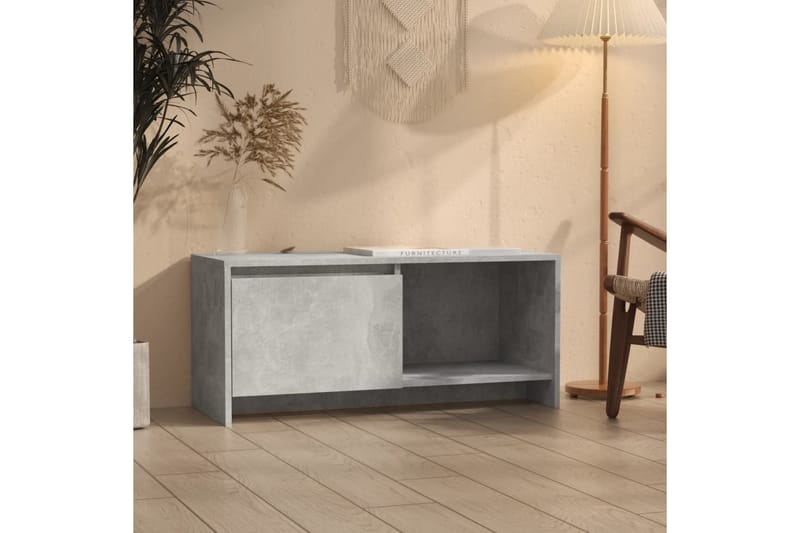 tv-bord 90x35x40 cm spånplade betongrå - Grå - Møbler - TV borde & mediemøbler - TV-borde