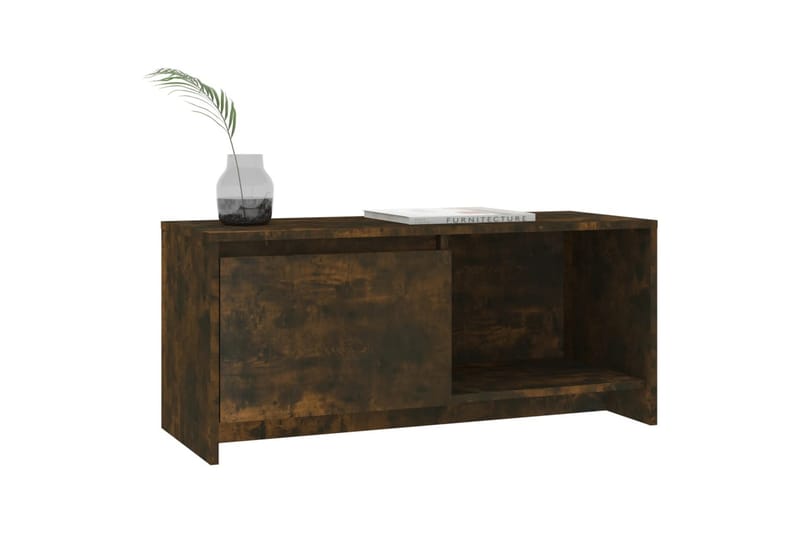 tv-bord 90x35x40 cm spånplade røget egetræsfarve - Brun - Møbler - TV borde & mediemøbler - TV-borde