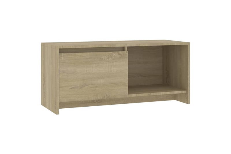 tv-bord 90x35x40 cm spånplade sonoma-eg - Beige - TV-borde