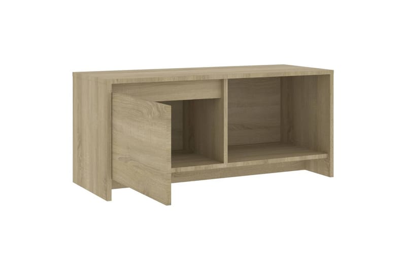 tv-bord 90x35x40 cm spånplade sonoma-eg - Beige - TV-borde