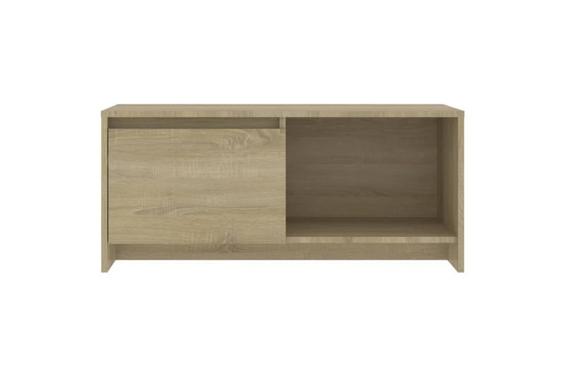 tv-bord 90x35x40 cm spånplade sonoma-eg - Beige - TV-borde