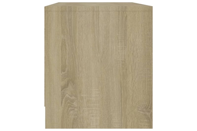 tv-bord 90x35x40 cm spånplade sonoma-eg - Beige - TV-borde