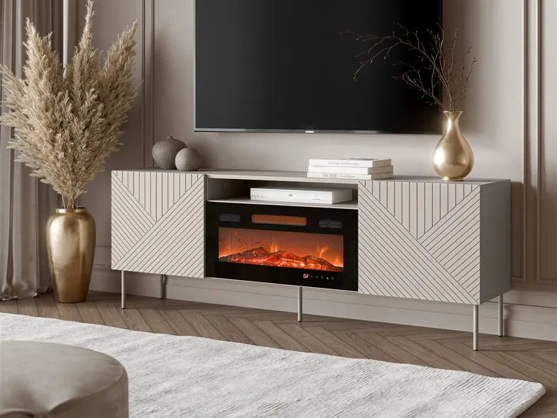 tv-bord TV-bord ART DECO 190 EF II + pejs beige - Møbler - TV borde & mediemøbler - TV-borde