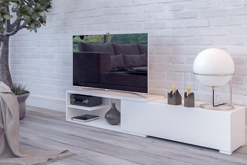 TV-Bord CLIFF 180 cm - Hvid - TV-borde