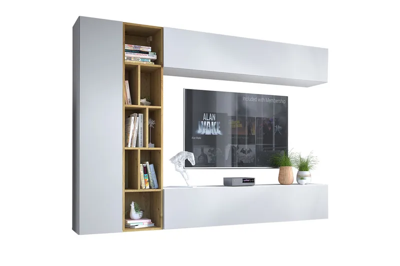 TV-Bord - Hvid|Eg - Møbler - TV borde & mediemøbler - TV-borde