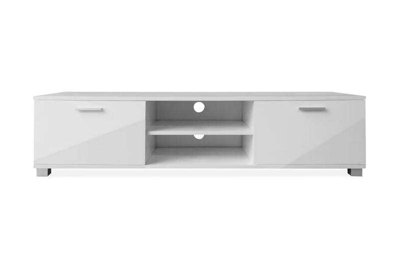 Tv-Bord I Højglanshvid 140 X 40,3 X 34,7 Cm - Hvid - TV-borde