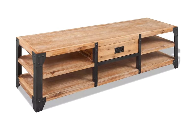 Tv-Bord Massivt Akacietræ 140X40X45 Cm - Brun - Møbler - TV borde & mediemøbler - TV-borde