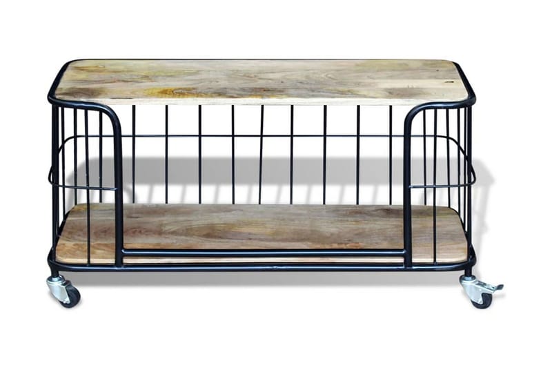 Tv-Bord Massivt Mangotræ 100X40X45 Cm - Flerfarvet - Møbler - TV borde & mediemøbler - TV-borde