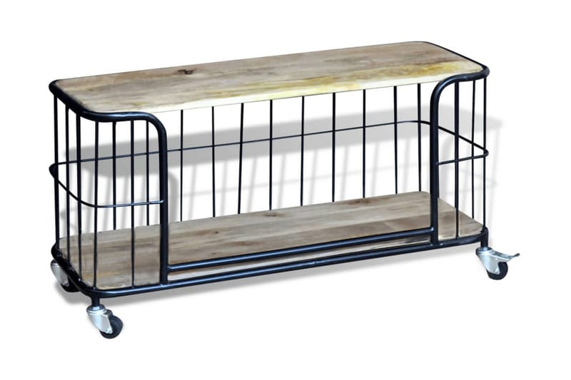 Tv-Bord Massivt Mangotræ 100X40X45 Cm - Flerfarvet - Møbler - TV borde & mediemøbler - TV-borde