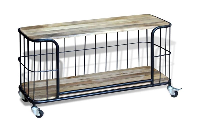 Tv-Bord Massivt Mangotræ 100X40X45 Cm - Flerfarvet - Møbler - TV borde & mediemøbler - TV-borde