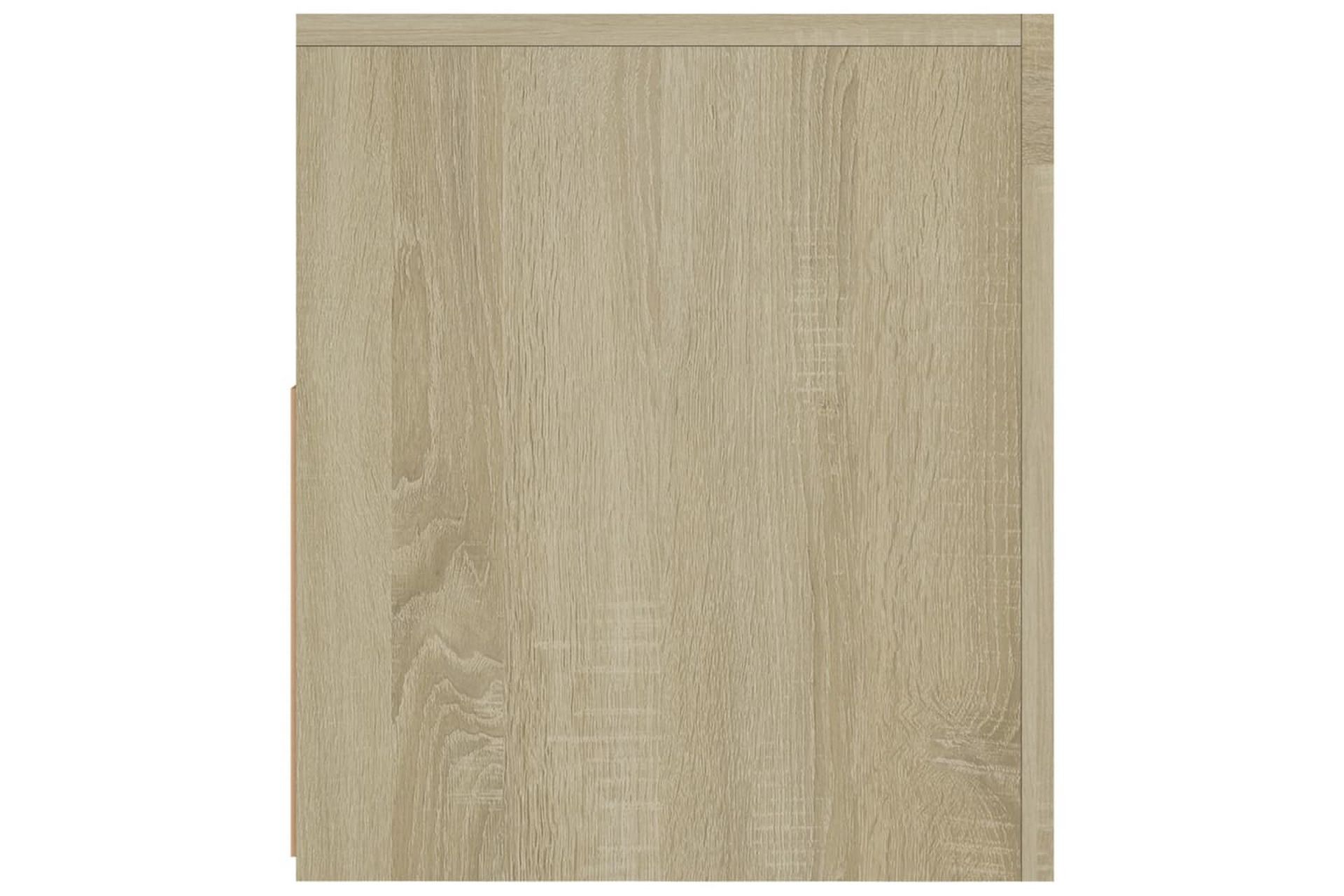 tv-bord med LED-lys 120x35x40 cm sonoma-eg - Brun - Møbler - TV borde & mediemøbler - TV-borde