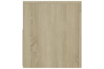 tv-bord med LED-lys 120x35x40 cm sonoma-eg - Brun - Møbler - TV borde & mediemøbler - TV-borde