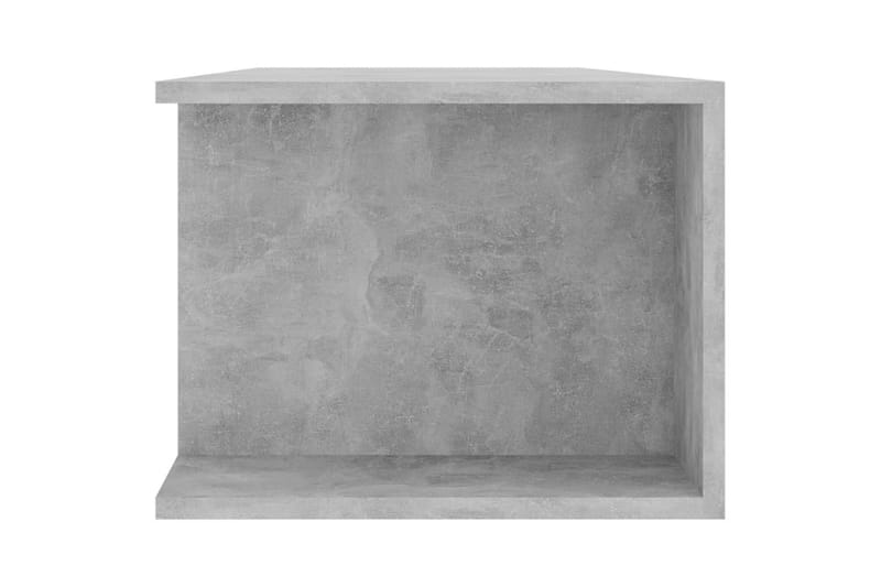 tv-bord med LED-lys 135x39x30 cm betongrå - Grå - Møbler - TV borde & mediemøbler - TV-borde