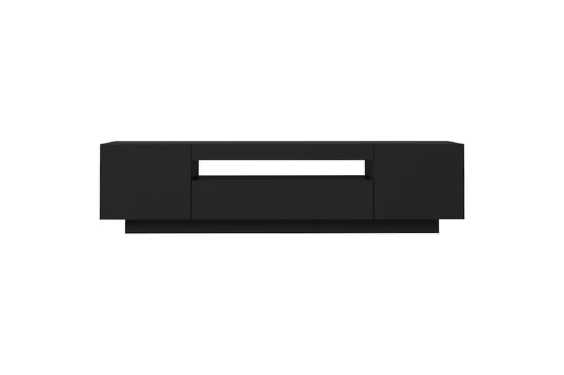tv-bord med LED-lys 160x35x40 cm sort - Sort - Møbler - TV borde & mediemøbler - TV-borde