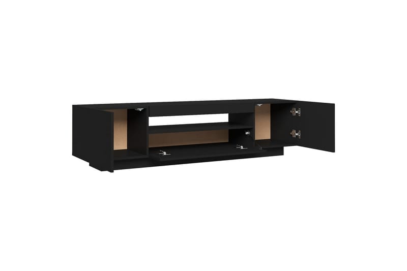 tv-bord med LED-lys 160x35x40 cm sort - Sort - Møbler - TV borde & mediemøbler - TV-borde