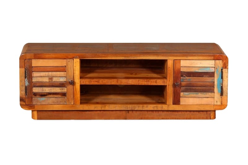 Tv-Bord Solidt Genanvendt Træ 120X30X40 Cm - Flerfarvet - Møbler - TV borde & mediemøbler - TV-borde