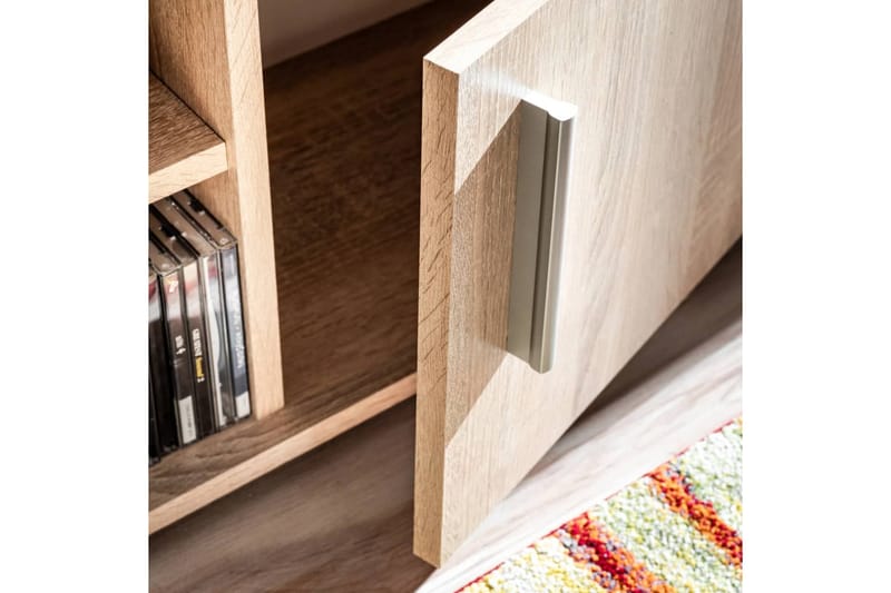 Tv-Møbel Med Led-Lys Sonoma-Eg - Brun - Møbler - TV borde & mediemøbler - TV-borde