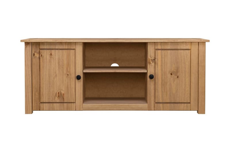 Tv-skænk 120 x 40 x 50 cm massivt fyrretræ Panama - Brun - Møbler - TV borde & mediemøbler - TV-borde