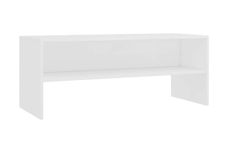 Tv-Skab 100 X 40 X 40 Cm Spånplade Hvid - Hvid - Møbler - TV borde & mediemøbler - TV-borde