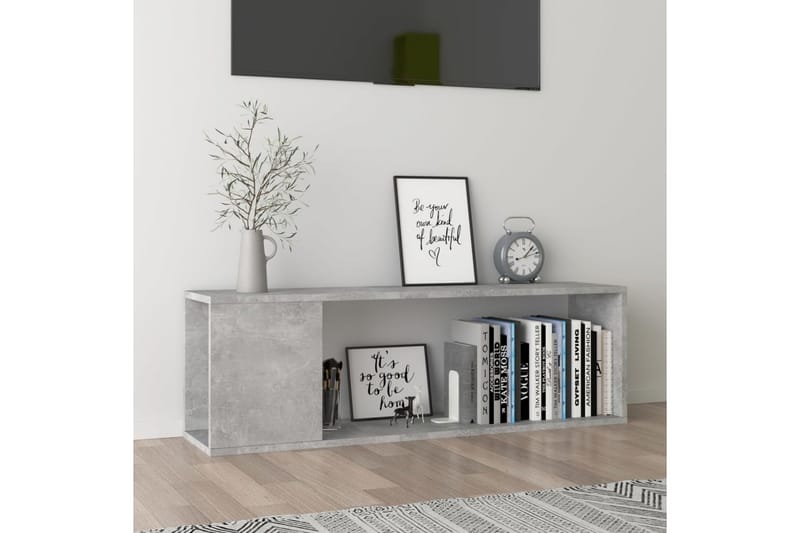 tv-skab 100x24x32 cm spånplade Betongrå - Grå - Møbler - TV borde & mediemøbler - TV-borde