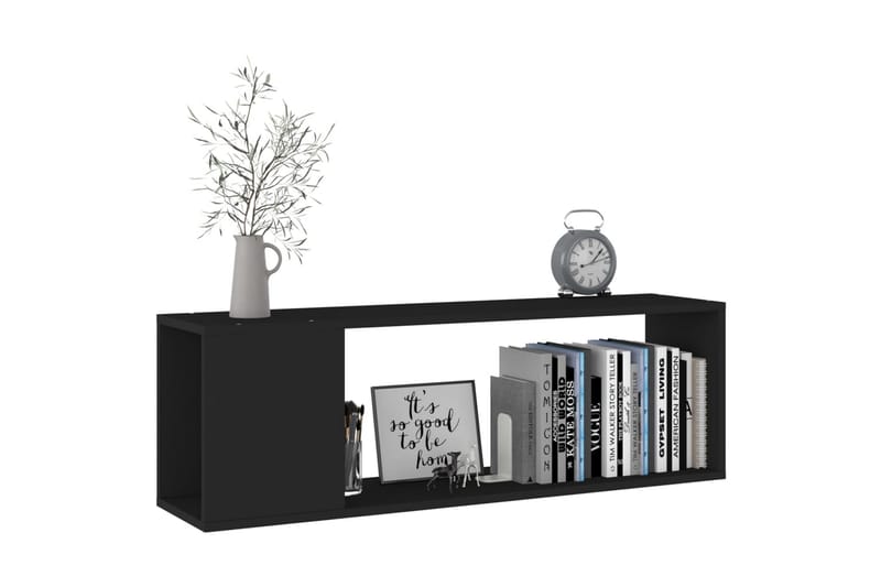 tv-skab 100x24x32 cm spånplade sort - Sort - Møbler - TV borde & mediemøbler - TV-borde
