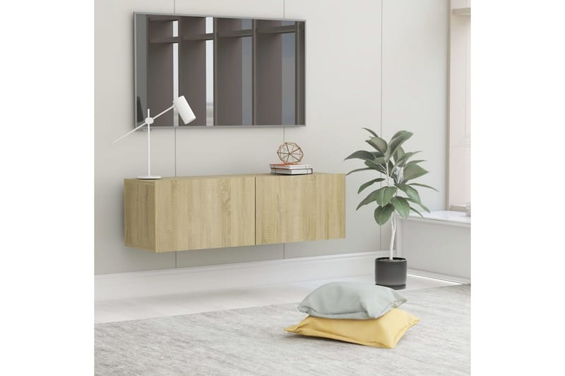 Tv-Skab 100x30x30 cm Spånplade Sonoma-Eg - Brun - Møbler - TV borde & mediemøbler - TV-borde