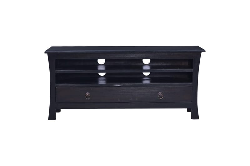 tv-skab 100x30x45 cm massivt mahognitræ mørkebrun - Sort - Møbler - TV borde & mediemøbler - TV-borde
