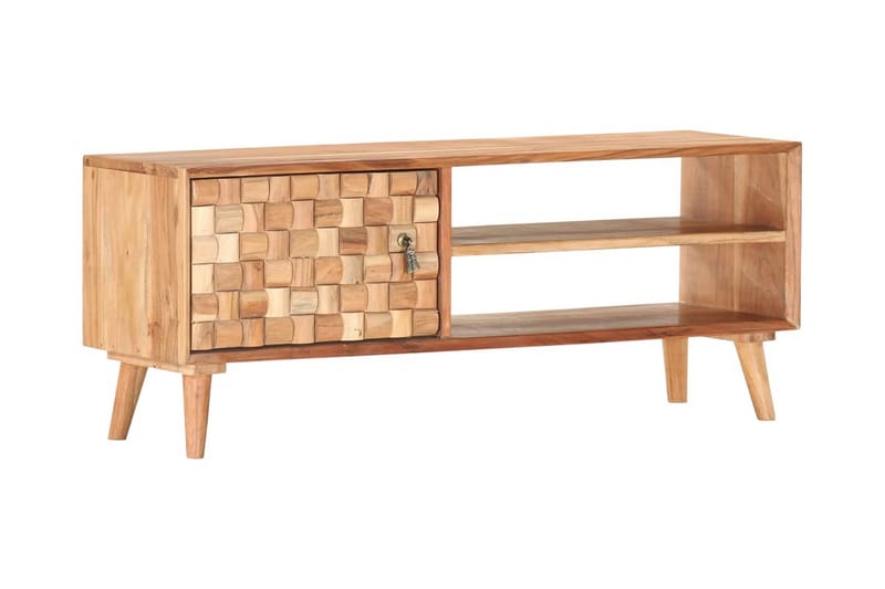 tv-skab 100x35x40 cm massivt akacietræ - Brun - Møbler - TV borde & mediemøbler - TV-borde