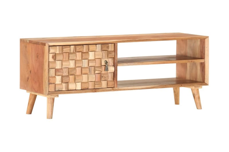 tv-skab 100x35x40 cm massivt akacietræ - Brun - Møbler - TV borde & mediemøbler - TV-borde