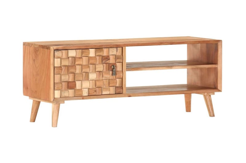 tv-skab 100x35x40 cm massivt akacietræ - Brun - Møbler - TV borde & mediemøbler - TV-borde