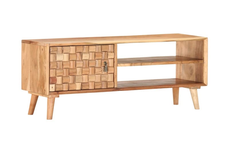 tv-skab 100x35x40 cm massivt akacietræ - Brun - Møbler - TV borde & mediemøbler - TV-borde