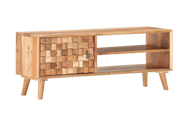 tv-skab 100x35x40 cm massivt akacietræ - Brun - Møbler - TV borde & mediemøbler - TV-borde