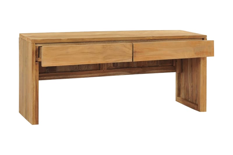 Tv-Skab 100x35x45 cm Massivt Teaktræ - Møbler - TV borde & mediemøbler - TV-borde