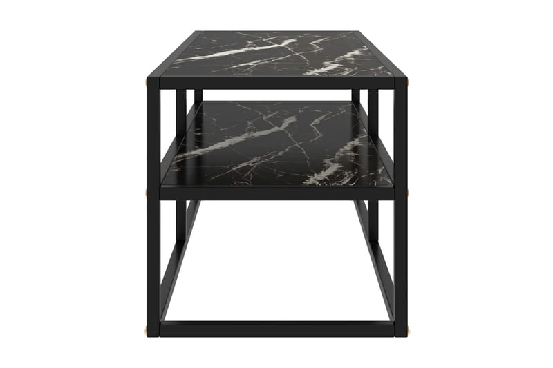 Tv-Skab 100x40x40 cm Marmorglas Sort - Sort - Møbler - TV borde & mediemøbler - TV-borde