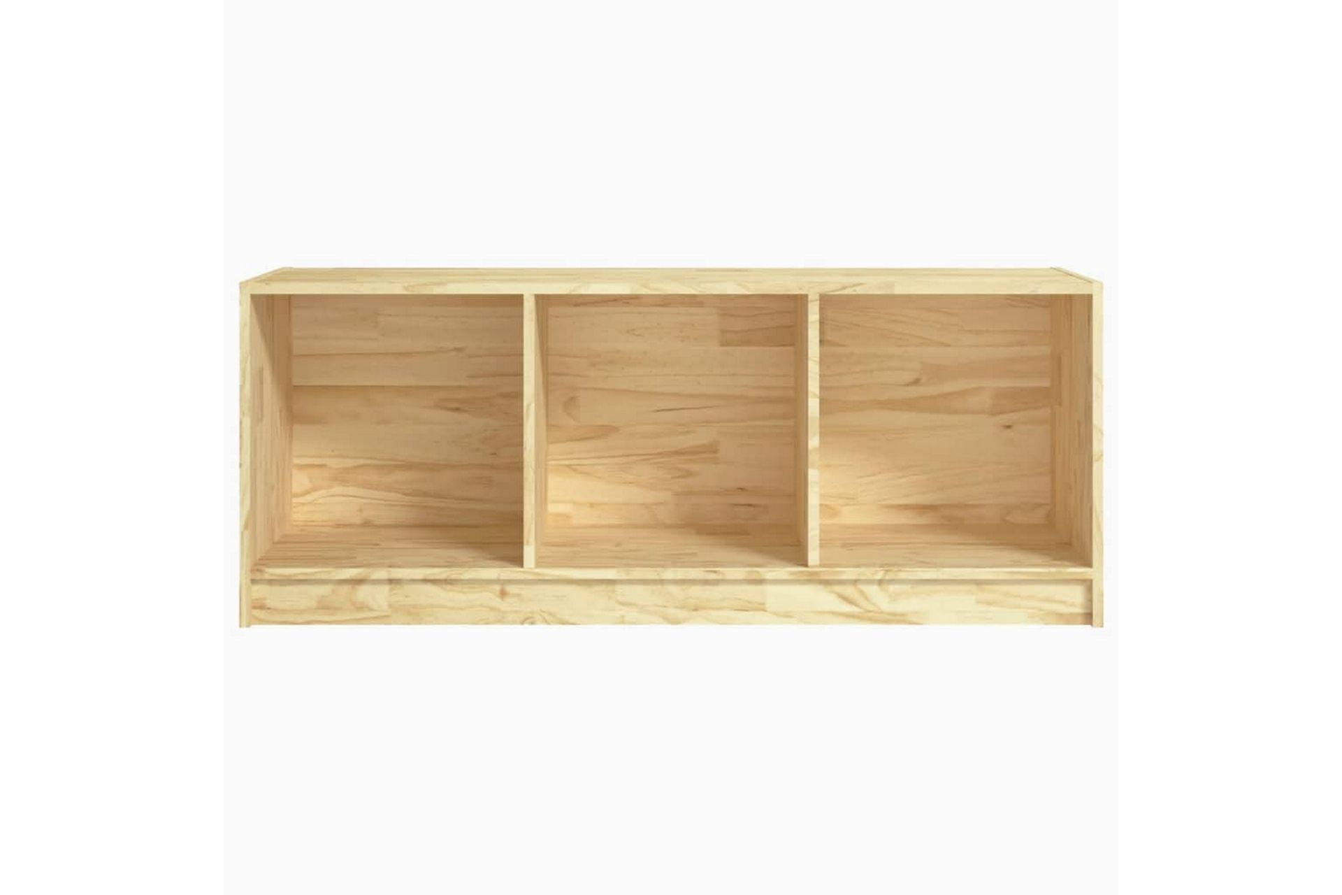 tv-skab 104x33x41 cm massivt fyrretræ - Brun - Møbler - TV borde & mediemøbler - TV-borde