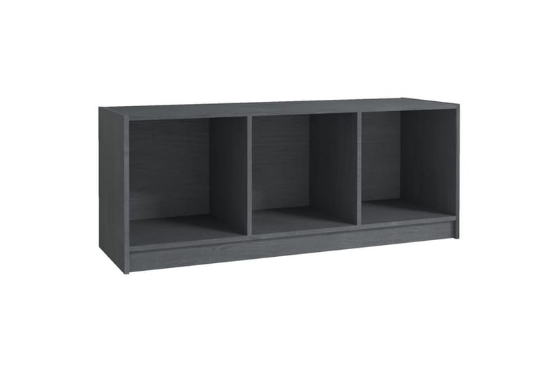 tv-skab 104x33x41 cm massivt fyrretræ grå - Grå - TV-borde