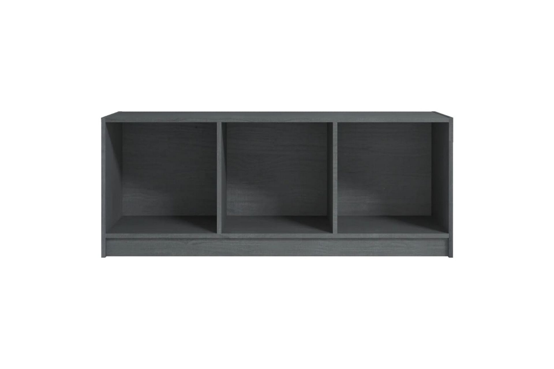 tv-skab 104x33x41 cm massivt fyrretræ grå - Grå - Møbler - TV borde & mediemøbler - TV-borde
