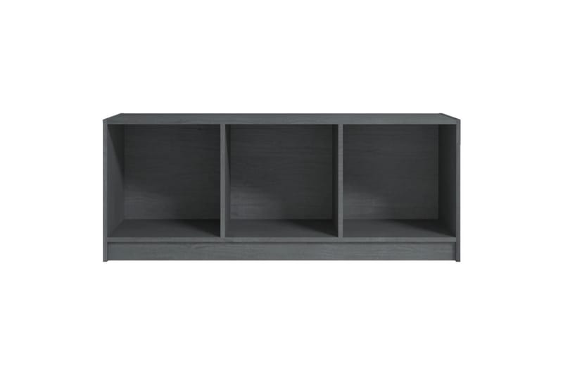 tv-skab 104x33x41 cm massivt fyrretræ grå - Grå - Møbler - TV borde & mediemøbler - TV-borde