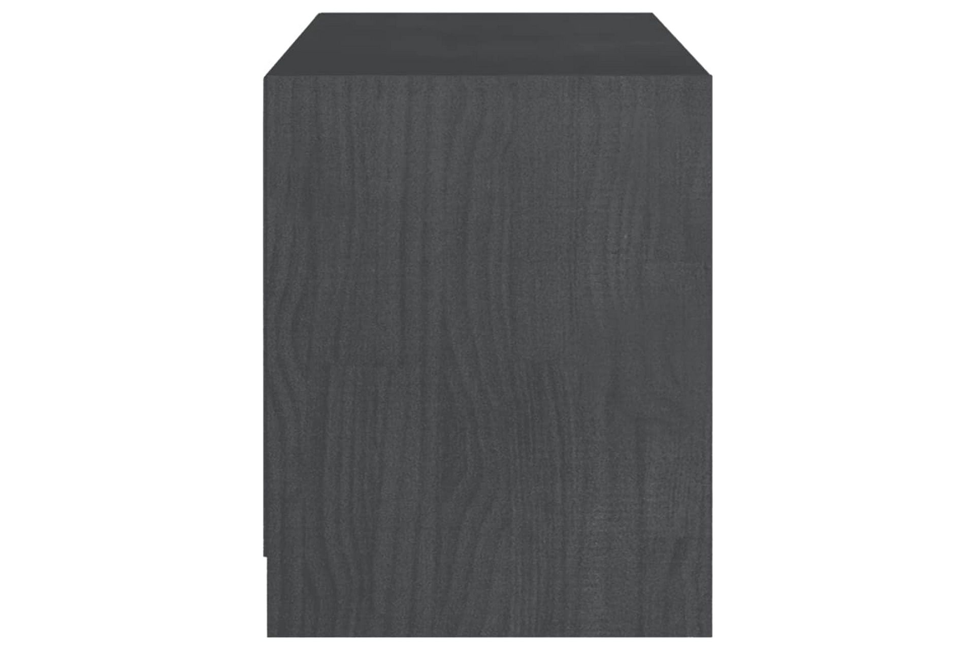 tv-skab 104x33x41 cm massivt fyrretræ grå - Grå - Møbler - TV borde & mediemøbler - TV-borde