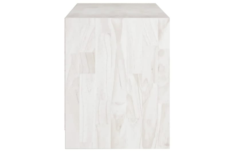 tv-skab 104x33x41 cm massivt fyrretræ hvid - Hvid - Møbler - TV borde & mediemøbler - TV-borde