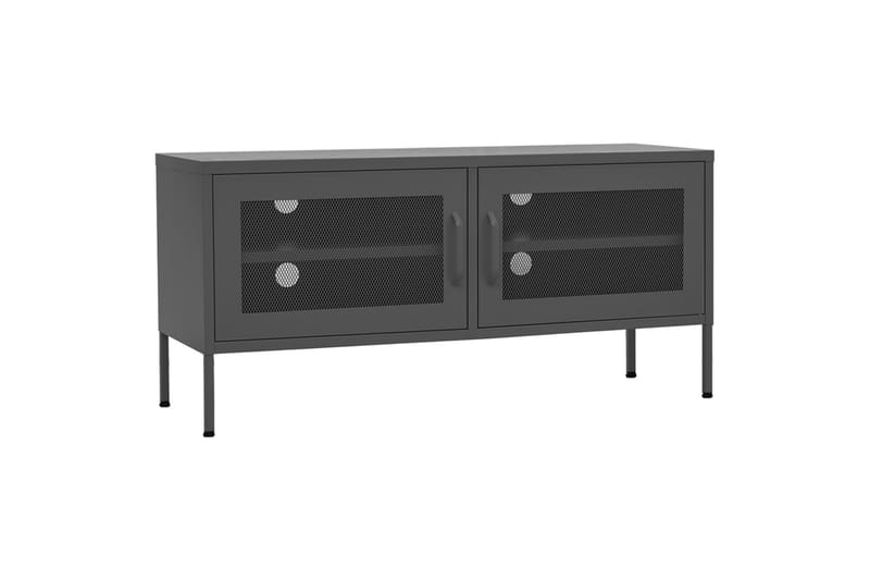 tv-skab 105x35x50 cm stål Antracitgrå - Antracit - Møbler - TV borde & mediemøbler - TV-borde